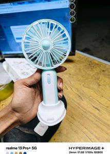 Portable Hand Fan 2 Speed Mode With Charging Cable