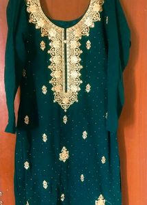 Green Suit With Salwar Patyala