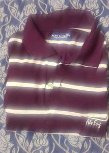 Alen England Striped Polo Shirt - L