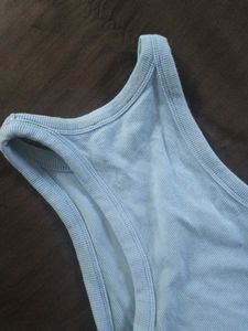 Blue Sleeveless Zara Dress Aesthetic pinterest