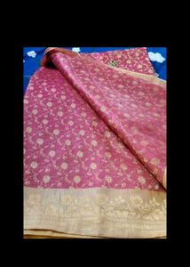 Sequin Pink Embroidered Saree