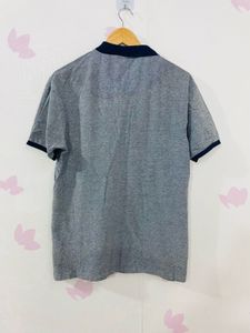 Zara Men Grey Polo T-shirt
