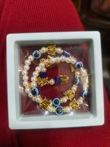 Pearl &amp; Butterfly Charm Bracelet