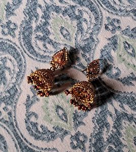 Golden Jhumkas