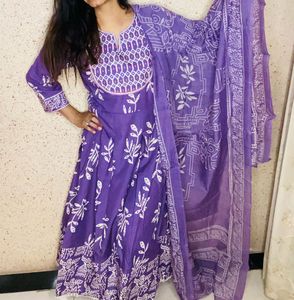 Purple Kurta Set