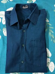 Men&#39;s Blue Long Sleeve Shirt