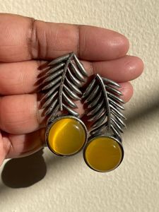 Silver Replica Leaf Earring