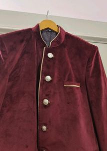 Maroon Velvet Jodhpuri