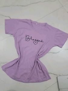Blessed Graphic Tee - Lavender