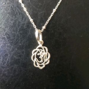 925 Silver Chain + ॐ Pandent  ⛓️ Set