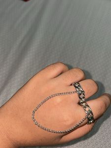 Ring and Fake magnetic septum piercing