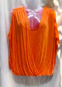 Orange Wrap Top