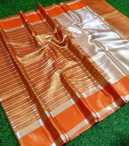 Elegant Orange Saree