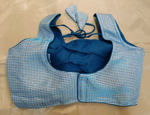 Blue Glitter Blouse