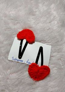 crochet heart hair clip ❤️