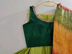 Beautiful Green Chaniya Choli