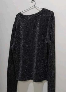 Elegant Black Jersey h&amp;m Top