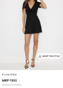 New Urbanic Black Hot Silk Short Dress