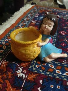 Vintage Girl Planter