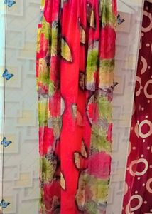 Floral Print Saree