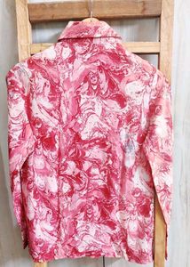 Printed Shirt Minor Stain Back Side Size-32-34