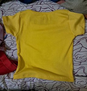Cute yellow crop top