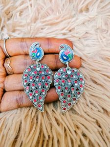 Boho Leaf Dangle Earrings