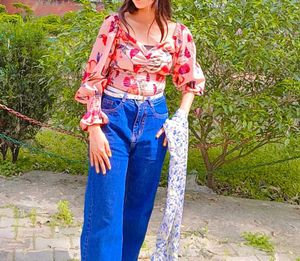 Flower Print Top