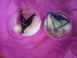 Unique Geometric Glass Earrings
