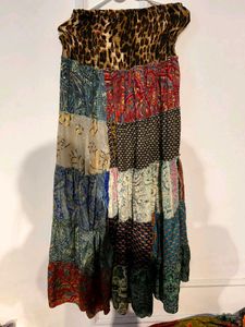 Boho Skirts With Smocked Waist