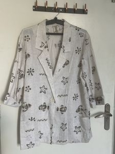 Soft Linen Off White Blazer
