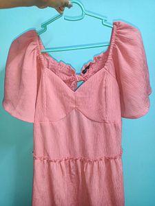 Cute Pink Tiered Dress