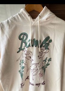 Disney Bambi Printed Oversized Hoodie Pinterestyy