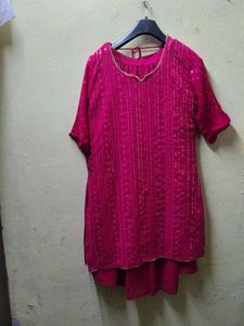 Pink Sharara Set