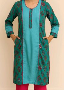 Elegant Floral Print Kurta