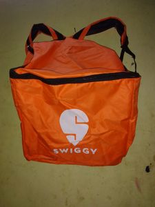 Combo Of Swiggy Bag And T Shirt🟠