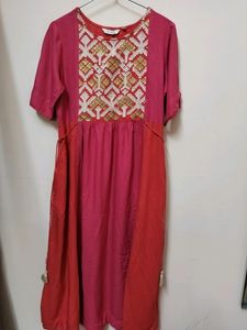 &#39;Max&#39; Pink Kurti With Both Side Pockets