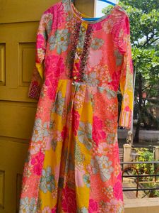 Floral Print Kurta