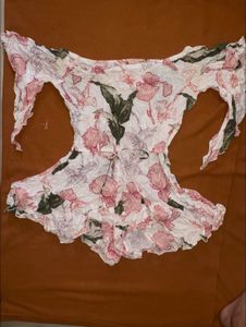 ☀️ Breezy Boho Floral Off-the-Shoulder Romper 🌸