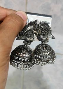 Oxidised Jhumkas
