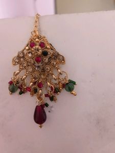 Necklace With Earning Nd Bindi..