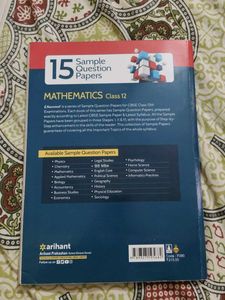 Maths Physics Chemistry Class 12th