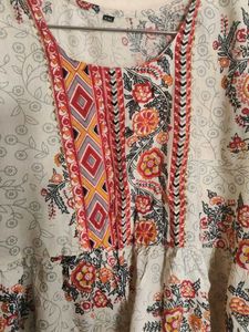 Floral Print Kurta