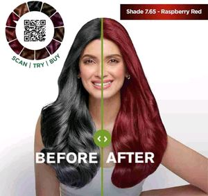GARNIER Color Naturals Creme Hair Colour Long-lasting Color &amp; Shine, Raspberry Red