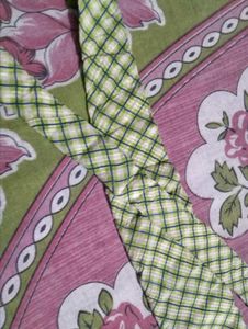 Vintage Green Plaid Tie