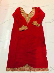 Elegant Maroon Embroidered Salwar Suit