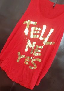 Red🔴 Sleeveless Top For 36 Bust