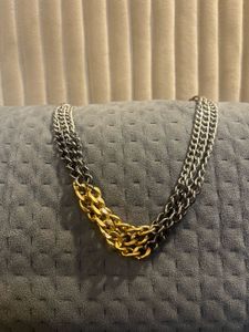 Tricolour Metal Necklace