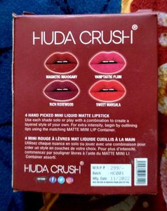 Huda Crush Lipstick &amp; Biotique Hair Serum