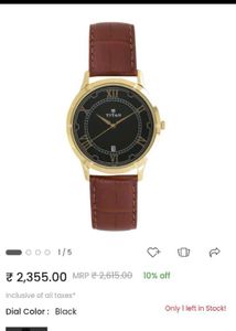 Titan Watch Genuine Leather